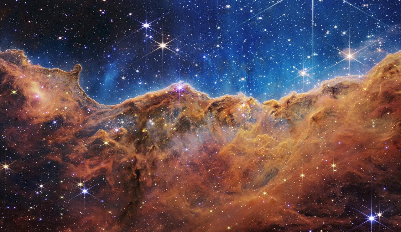 James Webb Space Telescope NIRCam Image of the “Cosmic Cliffs” in Carina Nebula